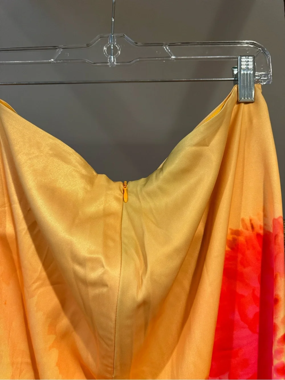 Peppermayo Yellow Orange Floral Maxi Skirt with Pink Print - Picture 6 of 6